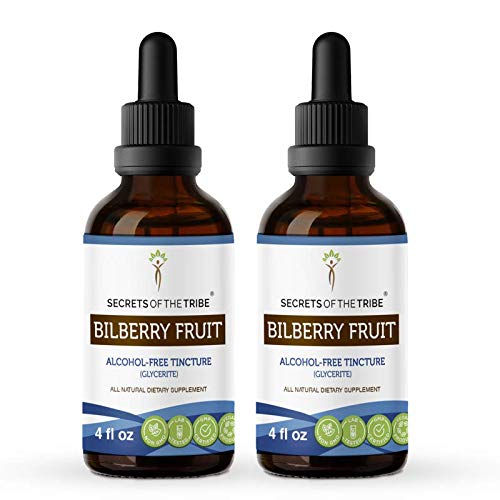 Bilberry Fruit Alcohol-Free Liquid Extract, Organic Bilberry Vac...