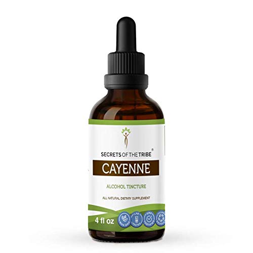 Cayenne Tincture Alcohol Extract, Organic Cayenne Capsicum annuu...