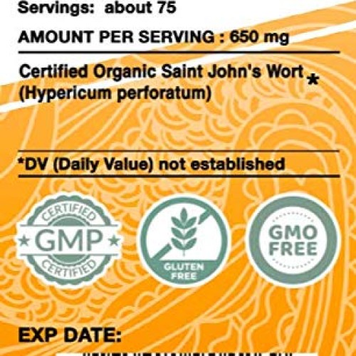 Garden Organics - St. Johns Wort Alcohol-Free Extract, Organic S...