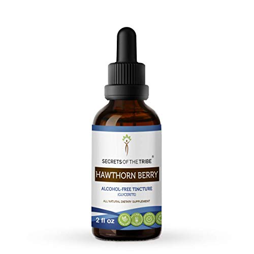 Hawthorn Berry Tincture Alcohol-Free Extract, Organic Hawthorn Be...