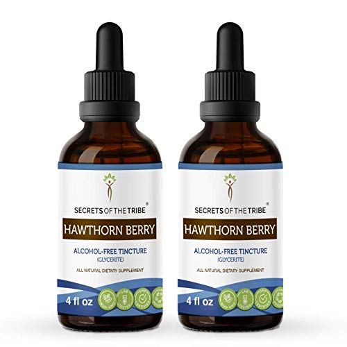 Hawthorn Berry Tincture Alcohol-Free Extract, Organic Hawthorn Be...