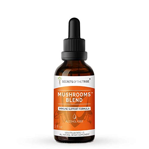 Mushrooms Blend Alcohol-Free, Glycerite Chaga, Shiitake, Maitake,...