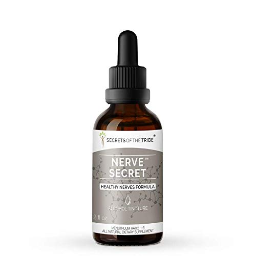Nerve Secret Alcohol Extract, Tincture, Turmeric, Feverfew, Passi...