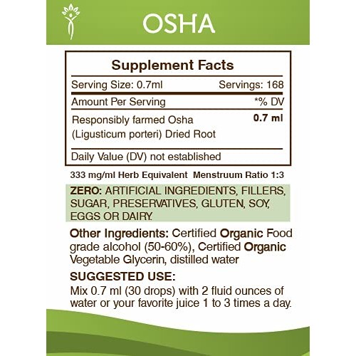 OSHA Alcohol Liquid Extract Responsibly farmed OSHA Ligusticum p...
