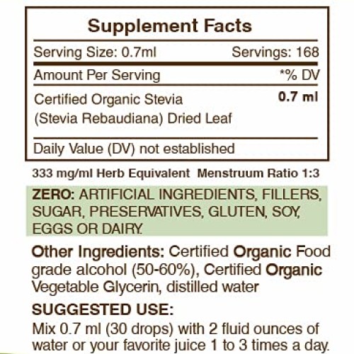 Stevia Alcohol Liquid Extract, Organic Stevia Stevia Rebaudiana...