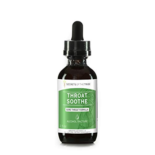 Throat Soothe Alcohol, Tincture, Glycerite Licorice, Slippery Elm...
