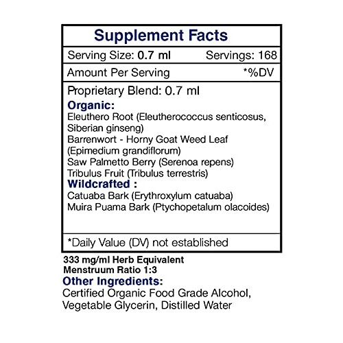 Tribal Vigor Alcohol, Glycerite Eleuthero Siberian Ginseng, Catua...