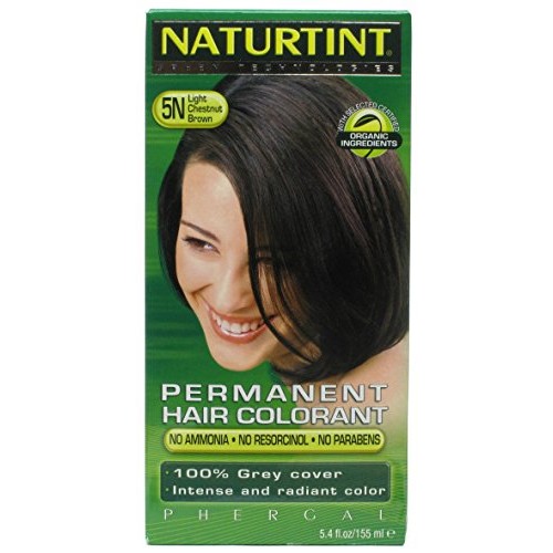 Naturtint 5N Permanent Light Chestnut Brown Haircolor Kit, 4.5 Ou...