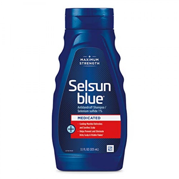 Selsun Blue Medicated Maximum Strength Dandruff Shampoo, 11 Fl Oz...