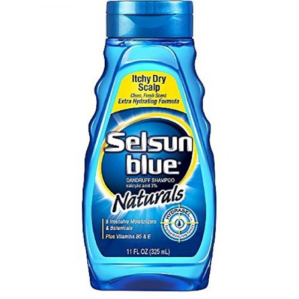 Selsun Blue Naturals Dandruff Shampoo Itchy Dry Scalp 11 oz Pack...