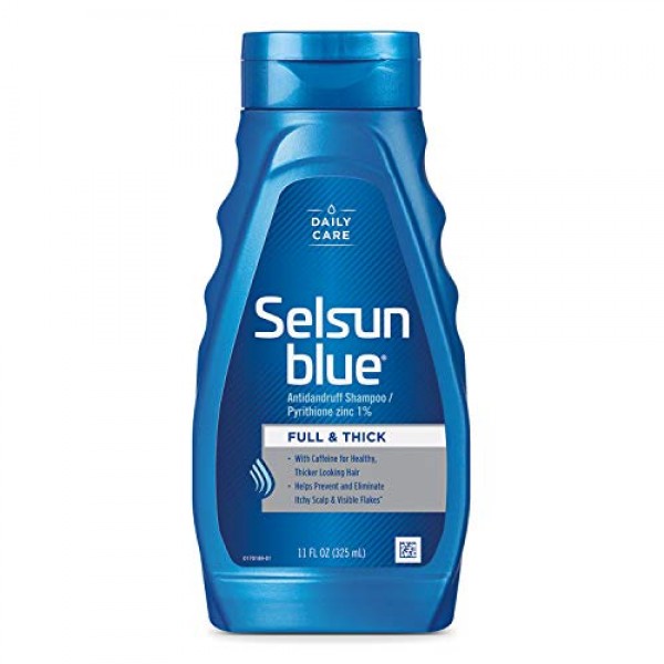 Selsun Blue Shampoo Dandruff for Fuller/Thicker Hair, 11 Fl Oz I...