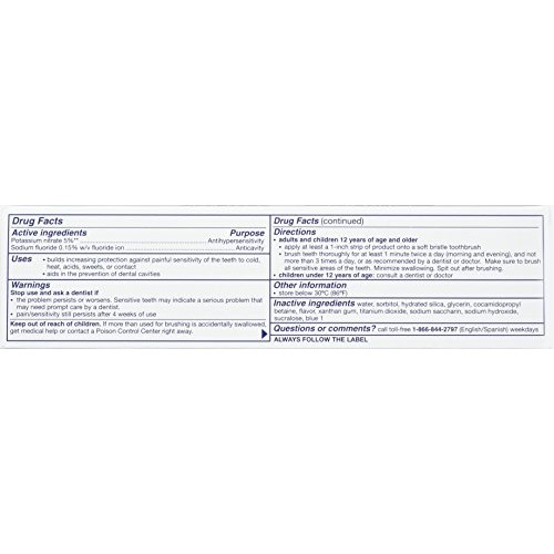 Sensodyne Fresh Impact Toothpaste for Sensitive Teeth and Cavity ...