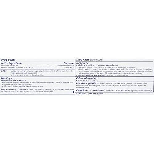 Sensodyne Fresh Impact Toothpaste for Sensitive Teeth and Cavity ...