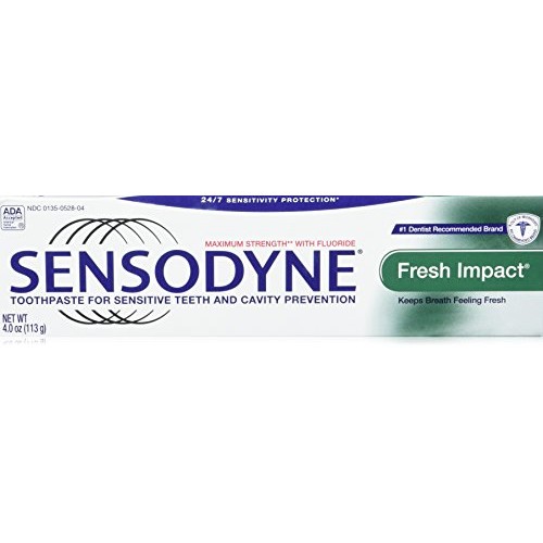 Sensodyne Fresh Impact Toothpaste for Sensitive Teeth and Cavity ...