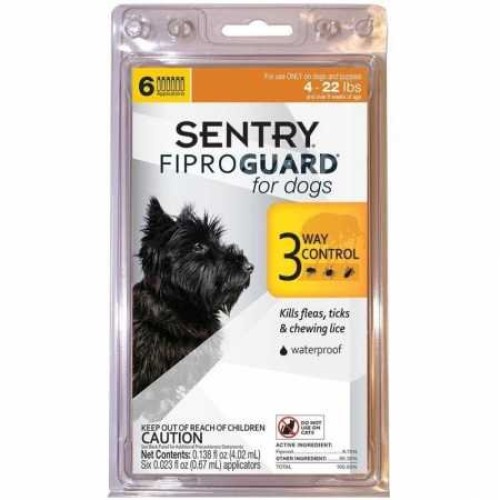 SENTRY Fiproguard for Dogs, Flea and Tick Prevention for Dogs 5-...