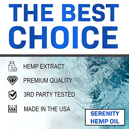Serenity Hemp Oil for Pain & Anxiety - Relief for Stress, Inflamm...