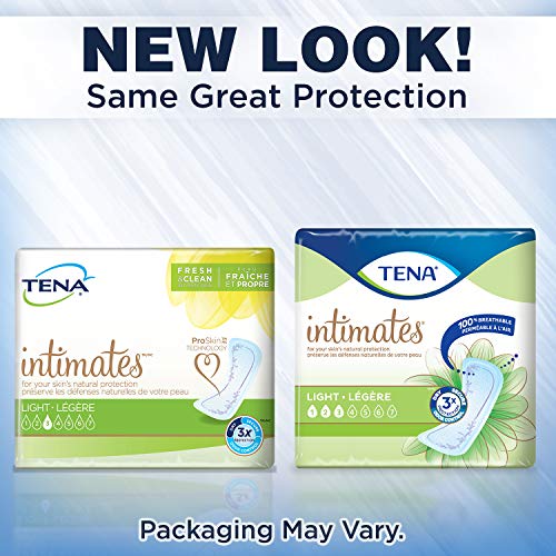 TENA Intimates Ultra Thin Light Pads Regular 30 Count Pack of 3