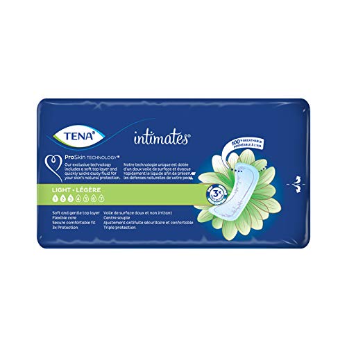 TENA Intimates Ultra Thin Light Pads Regular 30 Count Pack of 3