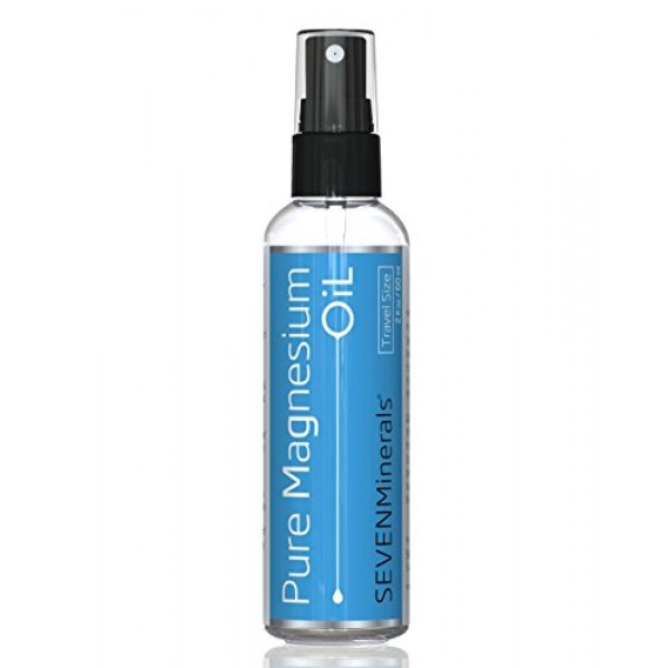 Travel Size Pure Magnesium Oil Spray - 100% Natural, USP Grade = ...