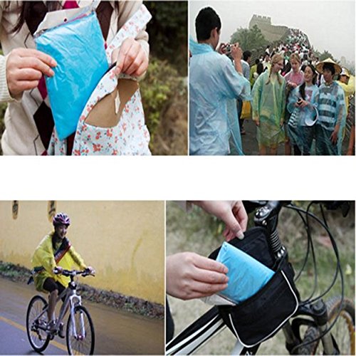 Shan-S 20 Pieces Rain Ponchos, Disposable Adult Emergency Waterpr...