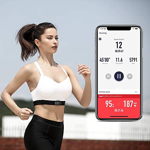 Heart-Rate-Monitor Chest-Strap, Bluetooth Heart Rate Monitor, Wat...