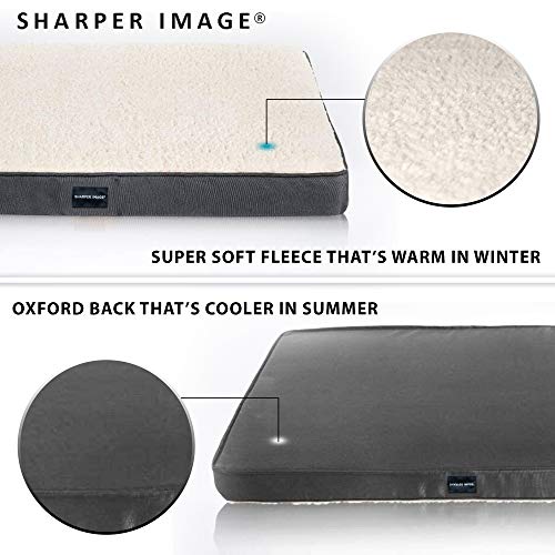 Dog Bed by Sharper Image Pet Dog Bed for Small, Medium, Large and...
