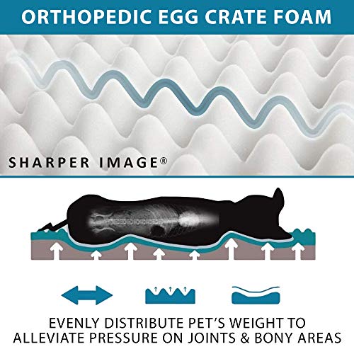 Dog Bed by Sharper Image Pet Dog Bed for Small, Medium, Large and...