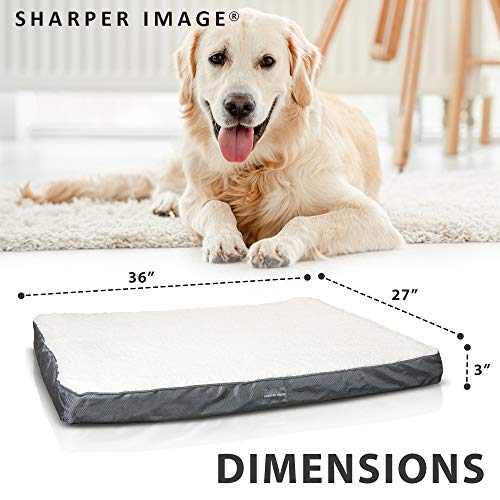 Dog Bed by Sharper Image Pet Dog Bed for Small, Medium, Large and...