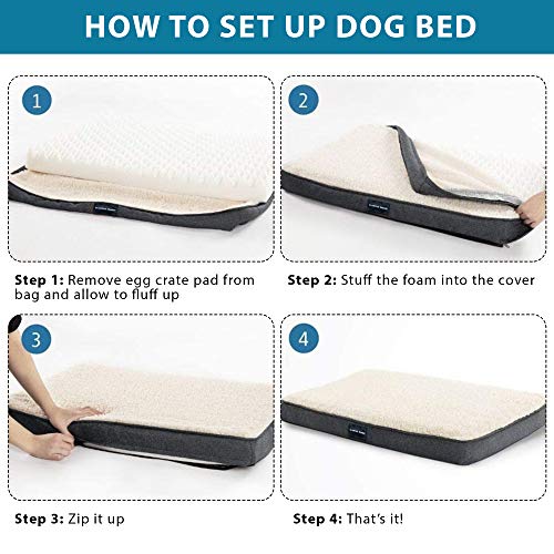 Dog Bed by Sharper Image Pet Dog Bed for Small, Medium, Large and...