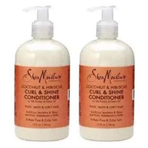 SheaMoisture Coconut & Hibiscus Curl & Shine Conditioner - 2 Pack...
