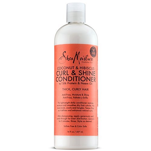 SheaMoisture Coconut & Hibiscus Curl & Shine Conditioner | 16 fl....