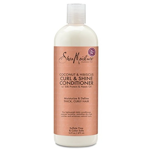 Shea Moisture Coconut & Hibiscus Curl & Shine Conditioner | 16 fl...