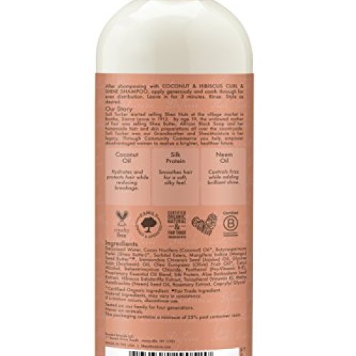 Shea Moisture Coconut & Hibiscus Curl & Shine Conditioner | 16 fl...