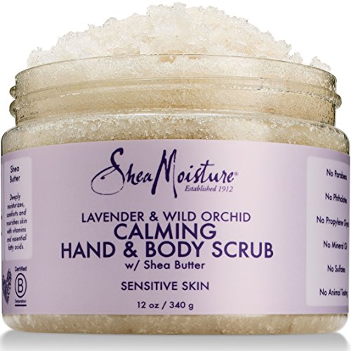 Shea Moisture Lavender & Wild Orchid Hand & Body Scrub 12 Ounce ...