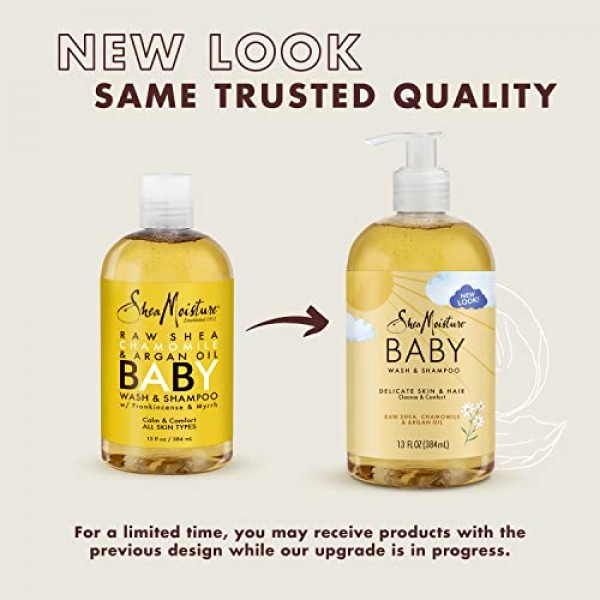 SheaMoisture Baby Wash & Shampoo for All Skin Types Raw Shea, Cha...