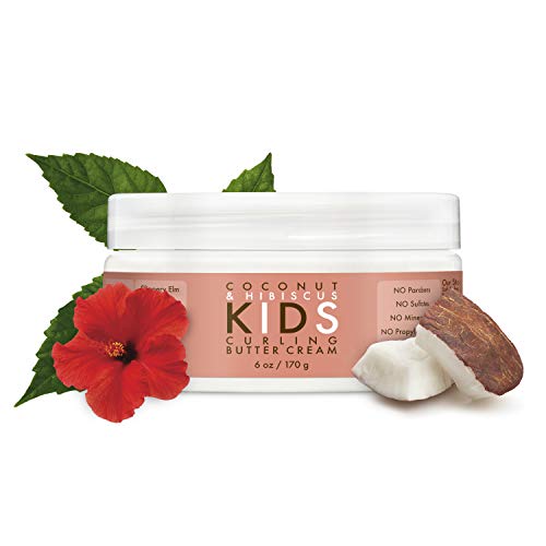 SheaMoisture Kids Coconut & Hibiscus Curling Butter Crème, 6 Ounce
