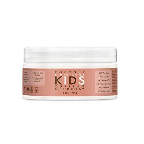 SheaMoisture Kids Coconut & Hibiscus Curling Butter Crème, 6 Ounce