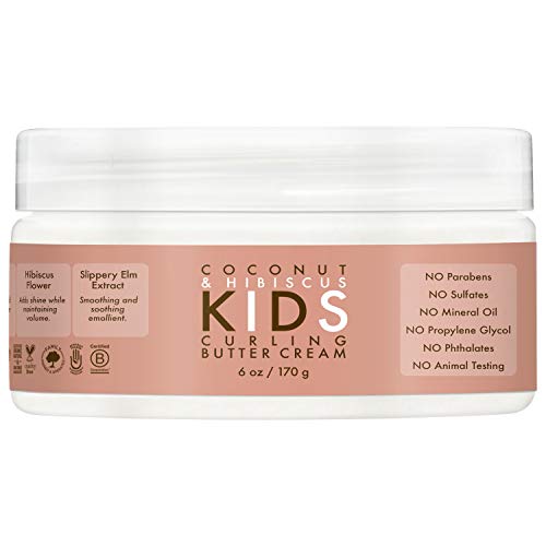 SheaMoisture Kids Coconut & Hibiscus Curling Butter Crème, 6 Ounce