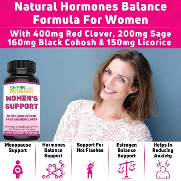 Hormones Balance & Menopause Supplement for Women, 30 Servings | ...