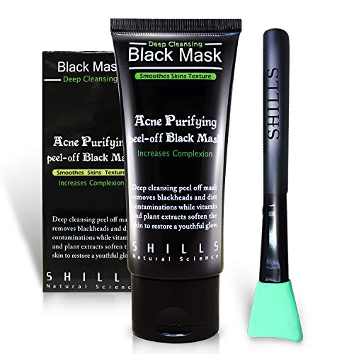 SHILLS Charcoal Black Mask, Blackhead Remover Mask, Charcoal Mask...
