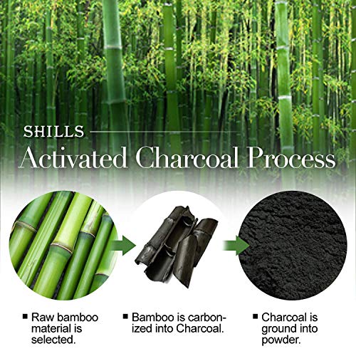 SHILLS Charcoal Black Mask, Blackhead Remover Mask, Charcoal Mask...