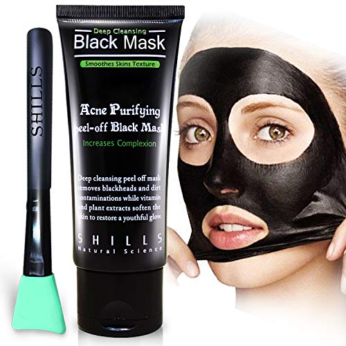 SHILLS Charcoal Black Mask, Blackhead Remover Mask, Charcoal Mask...