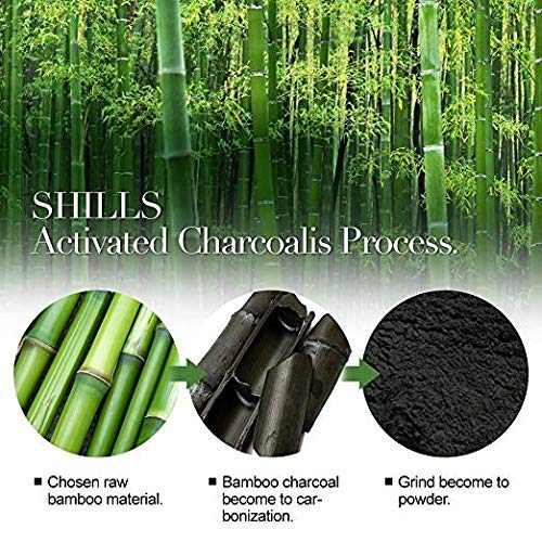 SHILLS Charcoal Black Mask, Peel Off Mask, Charcoal Mask, Black P...