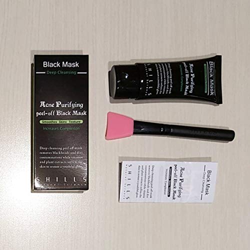 SHILLS Charcoal Black Mask, Peel Off Mask, Charcoal Mask, Black P...