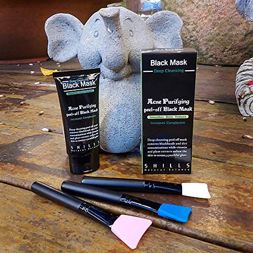 SHILLS Charcoal Black Mask, Peel Off Mask, Charcoal Mask, Black P...