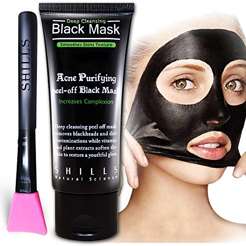 SHILLS Charcoal Black Mask, Peel Off Mask, Charcoal Mask, Black P...