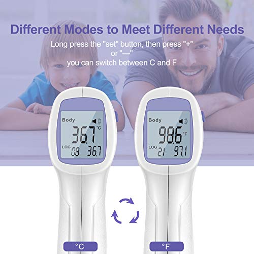 Forehead Thermometer for Adults and Kids, Touchless Non Contact I...