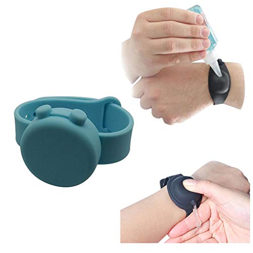 Hand Sanitizer Silicone Refillable Wristband, Hand Sanitizer Brac...