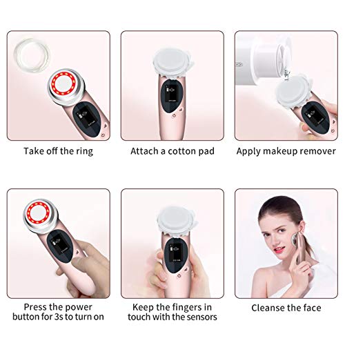Facial Massager，Beauty Instrument 4 in 1 High Frequency Face Mac...