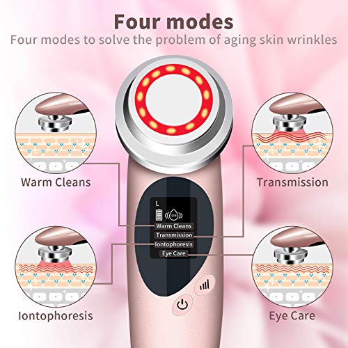 Facial Massager，Beauty Instrument 4 in 1 High Frequency Face Mac...
